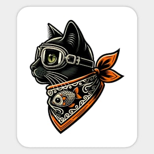 Adventure Cat is ready Sticker